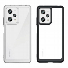 Xiaomi Poco M6 Pro | X6 Pro כיסוי גב מגן ROCK למכשיר סלולר גב שקוף מסגרת שחורה/שקופה Xiaomi Poco M6 Pro | X6 Pro כיסוי גב מגן ROCK למכשיר סלולר גב שקוף מסגרת שחורה/שקופה