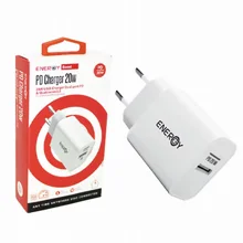 ראש טעינה מהירה Energy Boost PD לבית מעבד Qualcomm 3.0 עם 2 כניסות 20W ראש טעינה מהירה Energy Boost PD לבית מעבד Qualcomm 3.0 עם 2 כניסות 20W