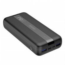 סוללת גיבוי Power-Tech PD20W+QC טעינה מהירה קיבולת 20.000 mAh מטען נייד שחור PD-20 powerbank סוללת גיבוי Power-Tech PD20W+QC טעינה מהירה קיבולת 20.000 mAh מטען נייד שחור PD-20 powerbank