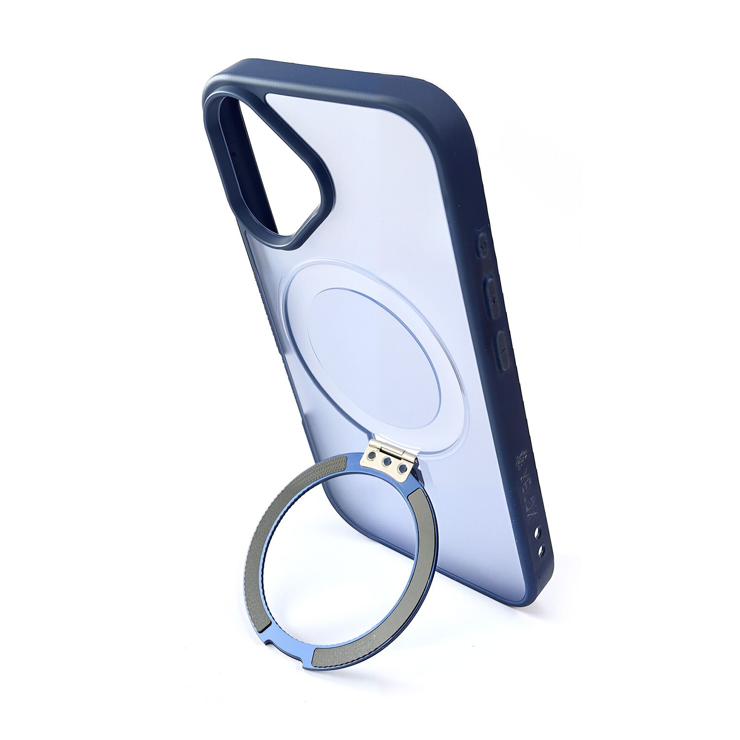 כיסוי Velox MagRing לאייפון 16 בצבע כחול מט – מבט על הכיסוי