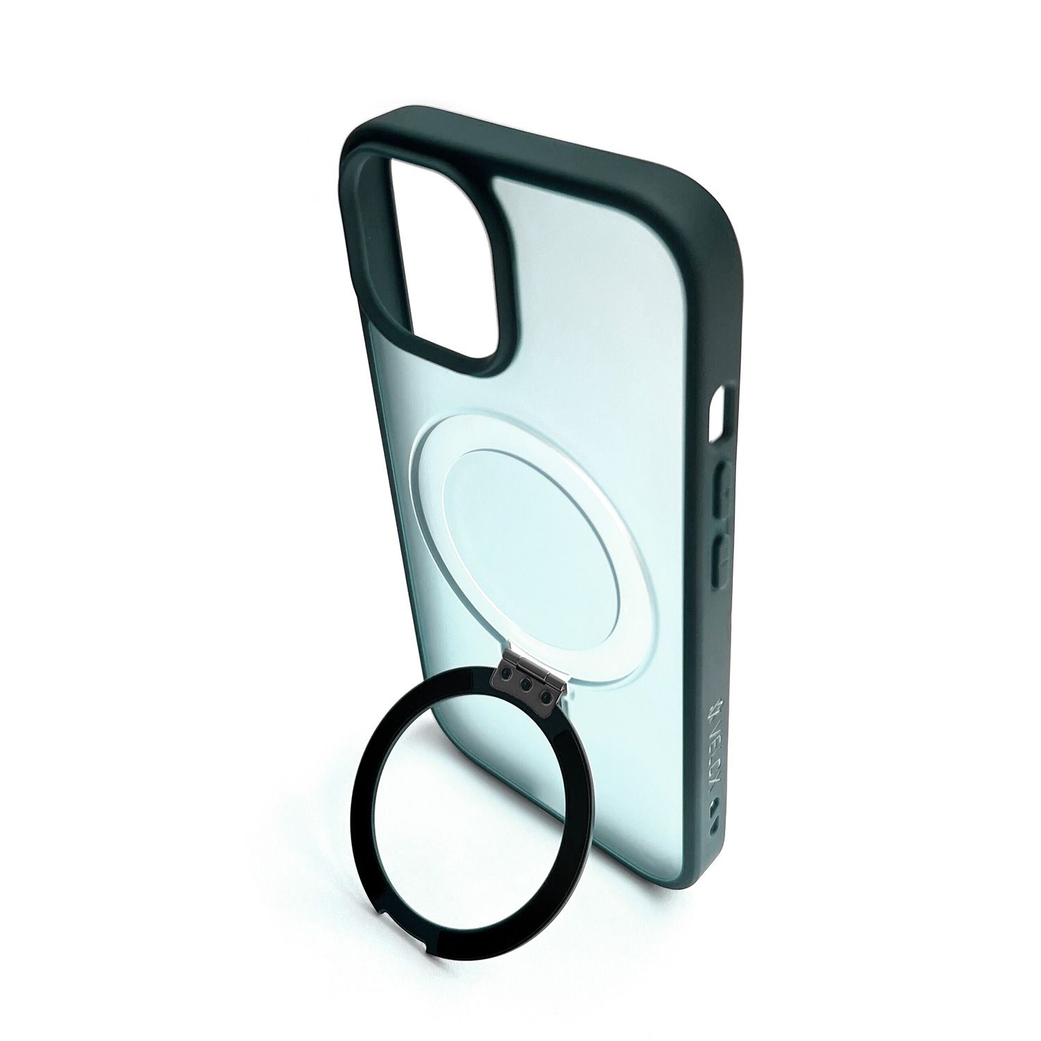 כיסוי Velox MagRing לאייפון 15 בצבע ירוק מט – מבט נוסף