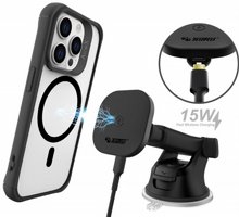 מעמד מגנטי לרכב כולל מטען 15W תומך Toiko TK-D1 MagSafe מעמד מגנטי לרכב כולל מטען 15W תומך Toiko TK-D1 MagSafe