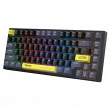 מקלדת גיימינג מכנית ONIKUMA G52 BLACK תאורה RGB גוף צבע שחור